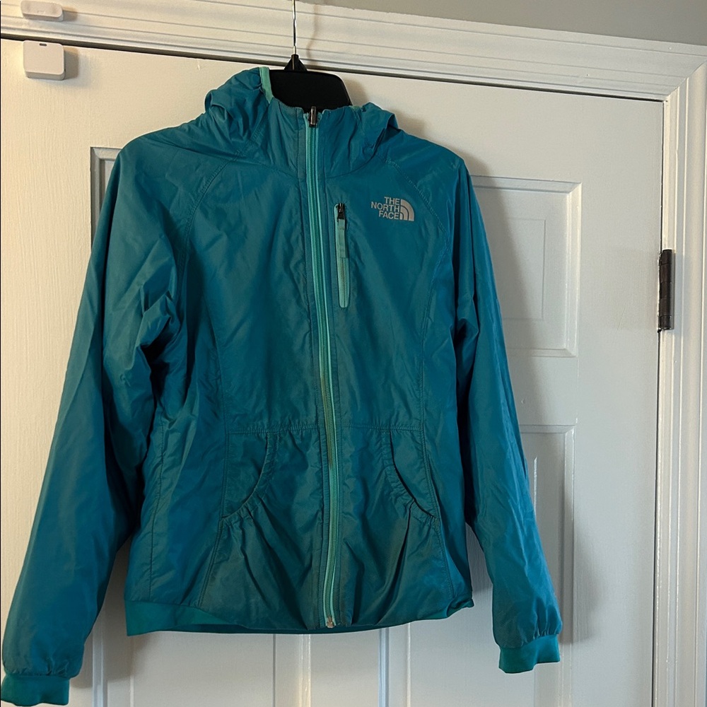 The North Face Turquoise Hooded Jacket